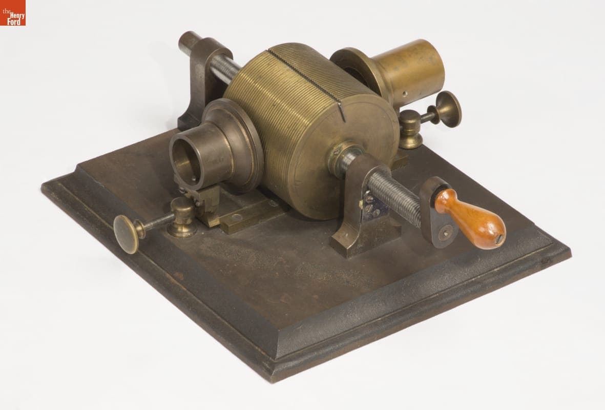 Reproduction of Thomas A. Edison's Original Tinfoil Phonograph, circa 1920