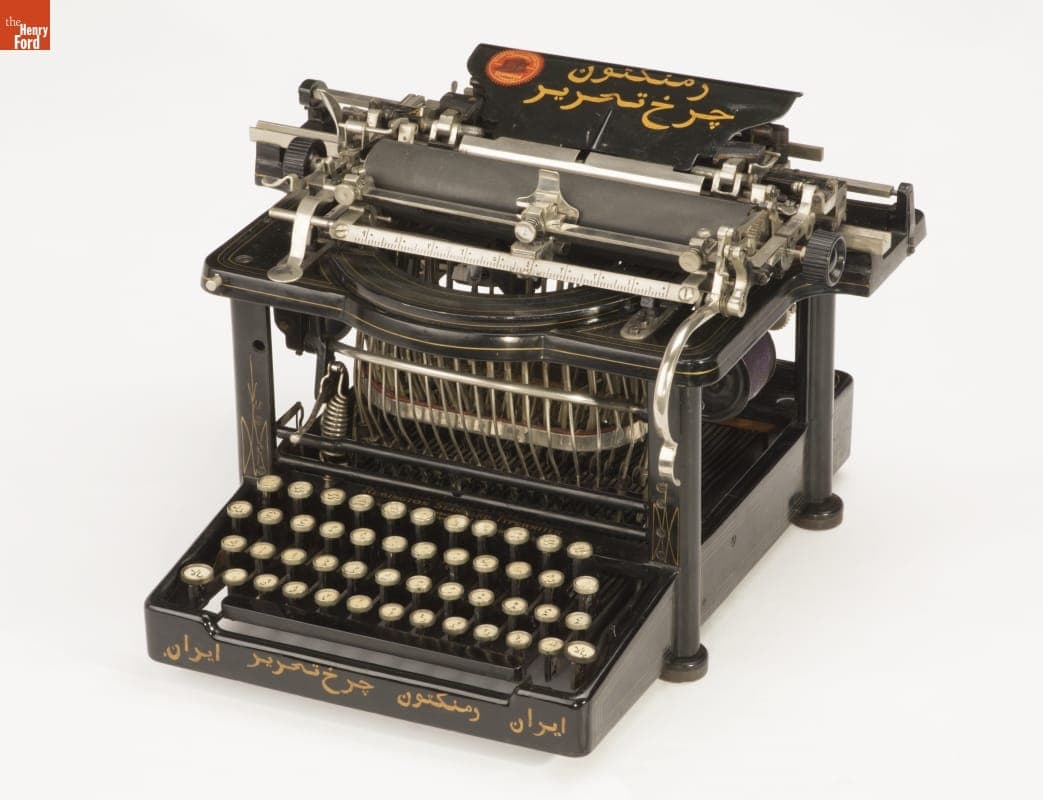Remington Standard Typewriter with Arabic Keyboard, Model No. 9, 1913