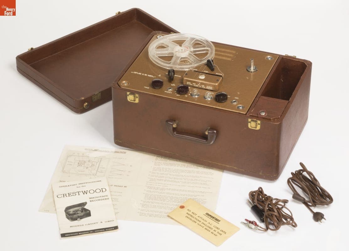 Crestwood Reel-to-Reel Tape Recorder, 1951