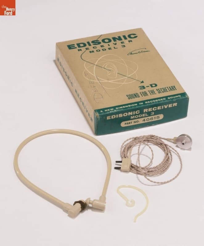Edisonic Voicewriter Headphones, Model 3, circa 1960