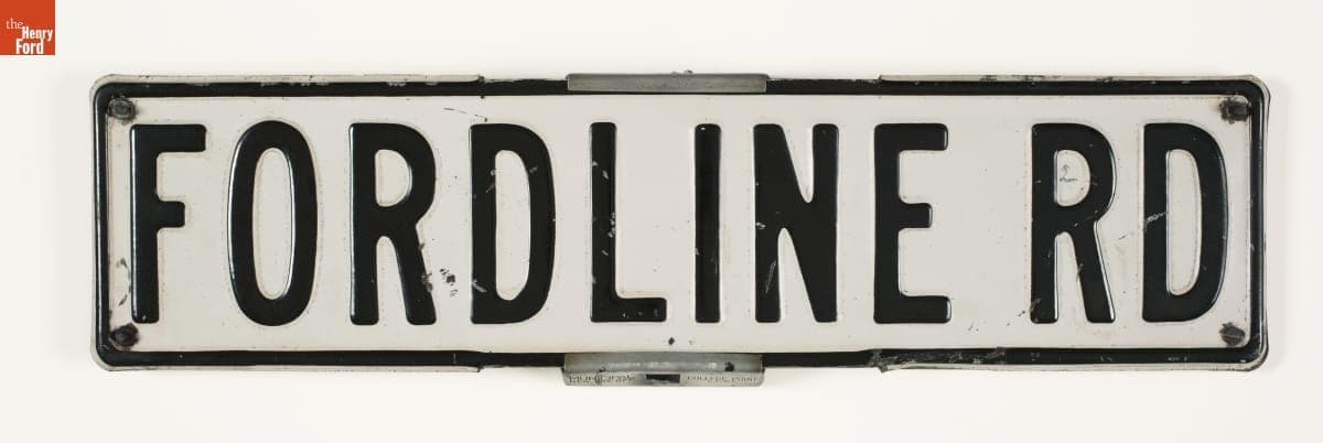Fordline Rd. Street Sign, 1920-1970