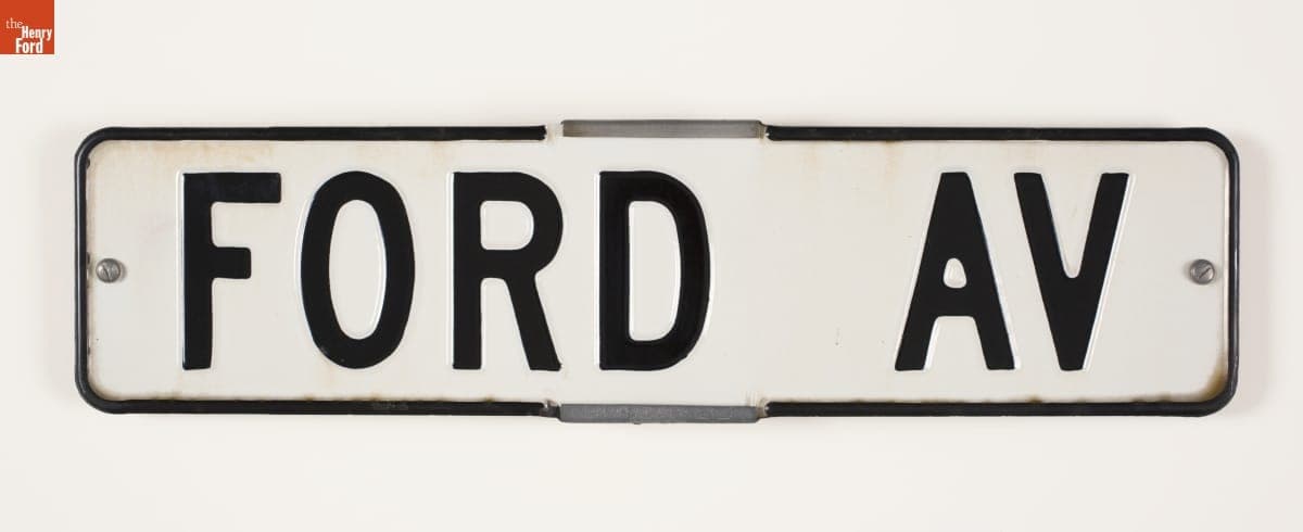 Ford Av. Street Sign, 1920-1970