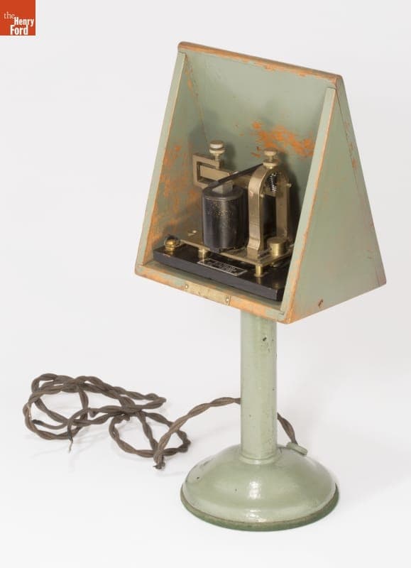 Western Union Main Line Sounder Housed in Portable Resonator, circa 1925