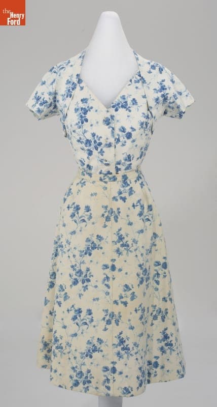 Afternoon Dress, Worn by Elizabeth Parke Firestone, 1952-1956