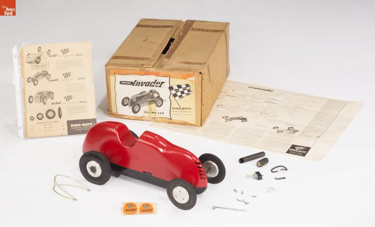 Duro-Matic "Invader" Gas-Powered Racing Tether Car with McCoy Engine, circa 1950