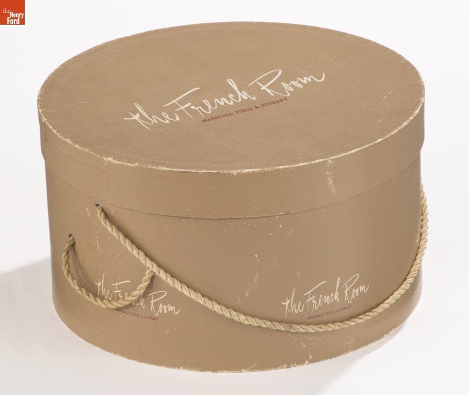 Marshall Field & Company French Room Hatbox, 1955-1970