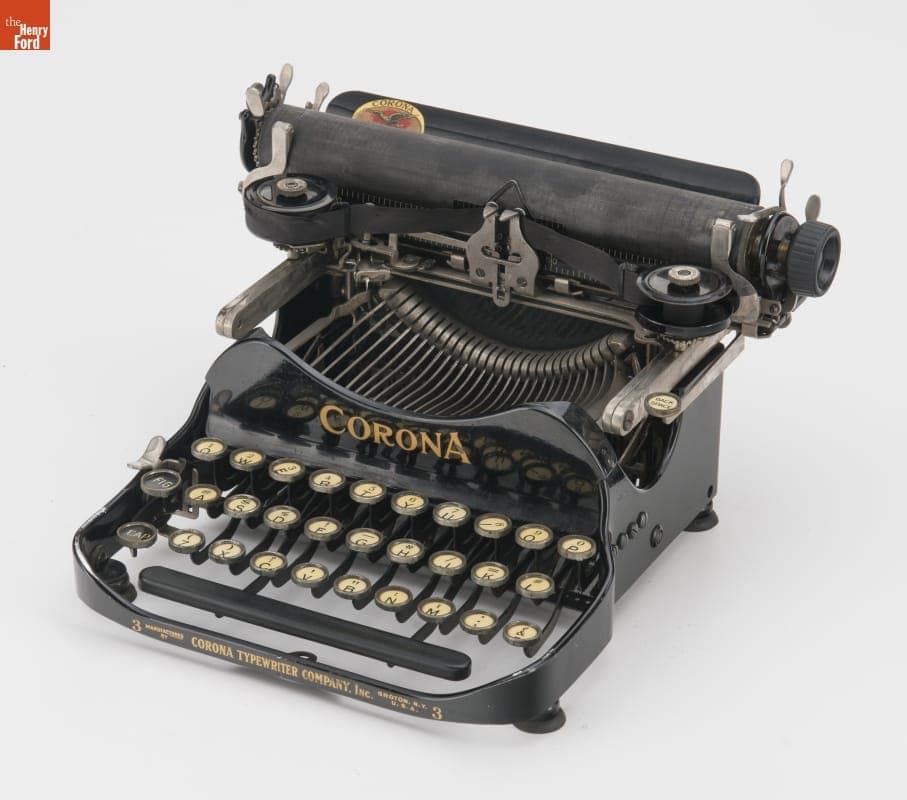 Corona Portable Typewriter, 1917