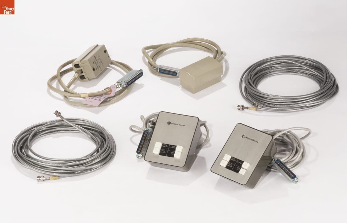 Western Electric Control Boxes and Amphenol 3-Way Adapters, circa 1975