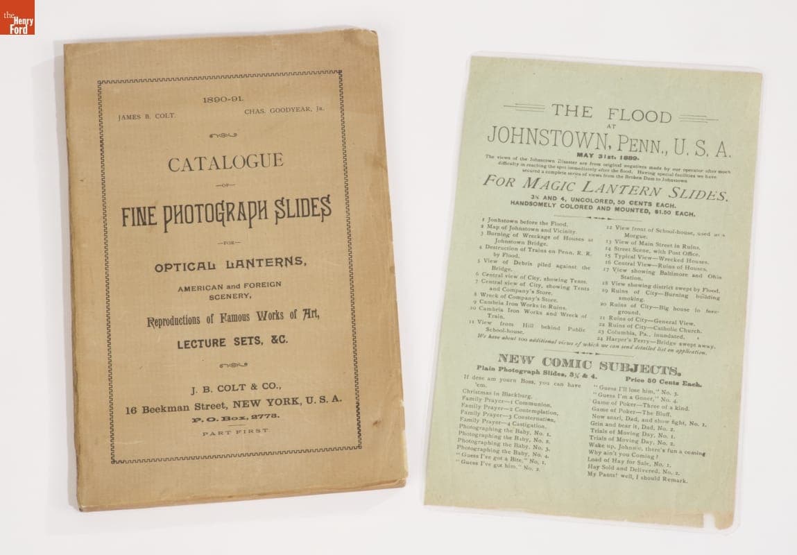 "Catalogue of Fine Photograph Slides for Optical Lanterns," 1890-1891