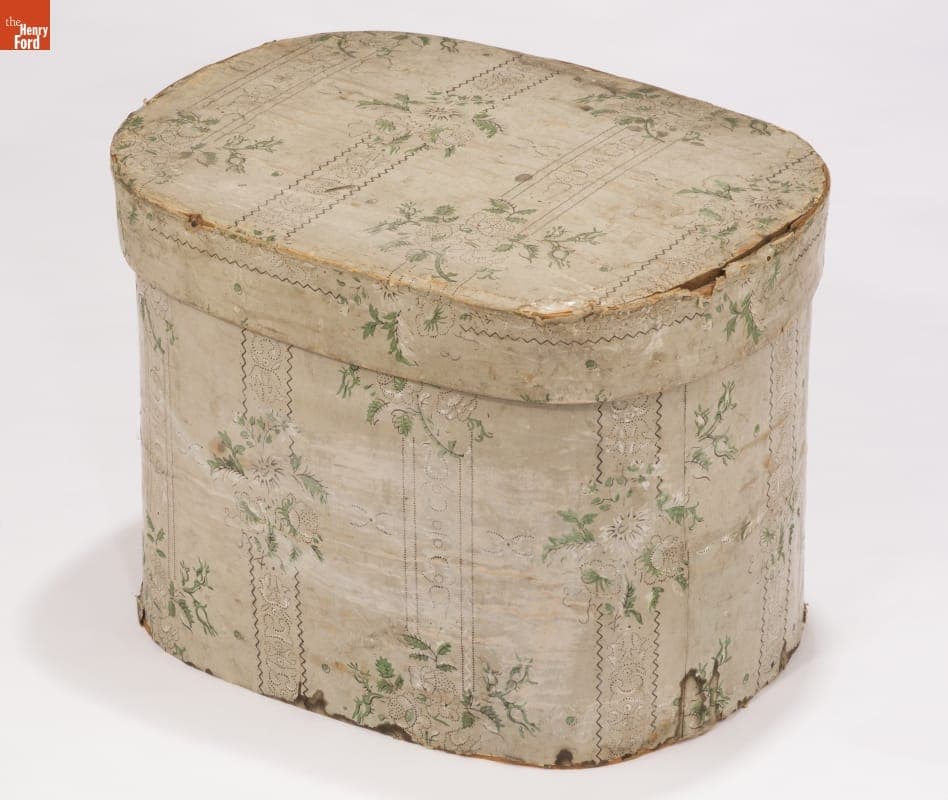 Bandbox, Made by Hannah Davis, 1840-1844