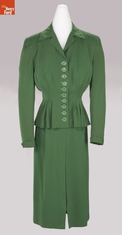 Suit, Worn by Ellen Roddis Lempereur, 1945