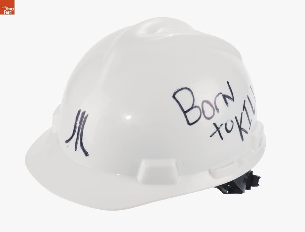 Hard Hat Worn by Raiford Guins during the "Atari Dig" Excavation at the Alamogordo, New Mexico Landfill, 2014