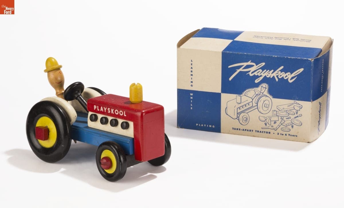 Playskool Toy Tractor, circa 1960
