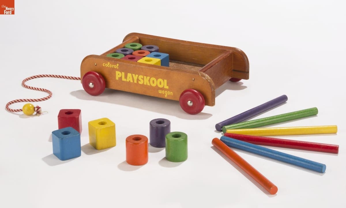 Playskool Wagon with Blocks, 1957-1960
