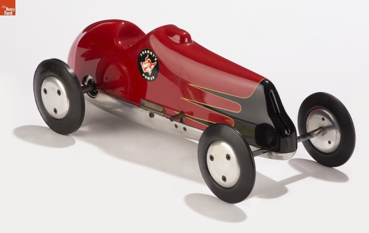 Gas-Powered Racing Tether Car, Built by George Riff, 1945-1950