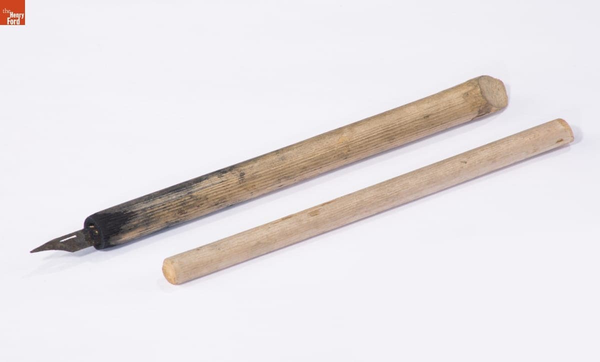 Cattail Pen Made by John Burroughs, 1890-1920