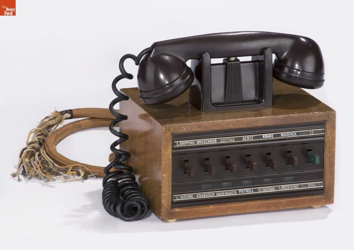 Dictograph Intercom Used by Edward Knabusch at His La-Z-Boy Office, circa 1940