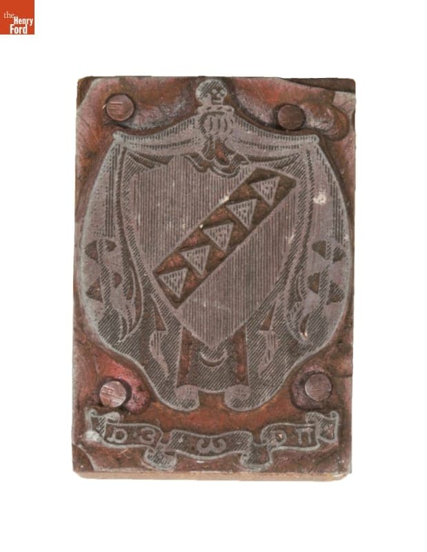 Printing Block, Cloaked Skeleton and Banner, 1860-1940