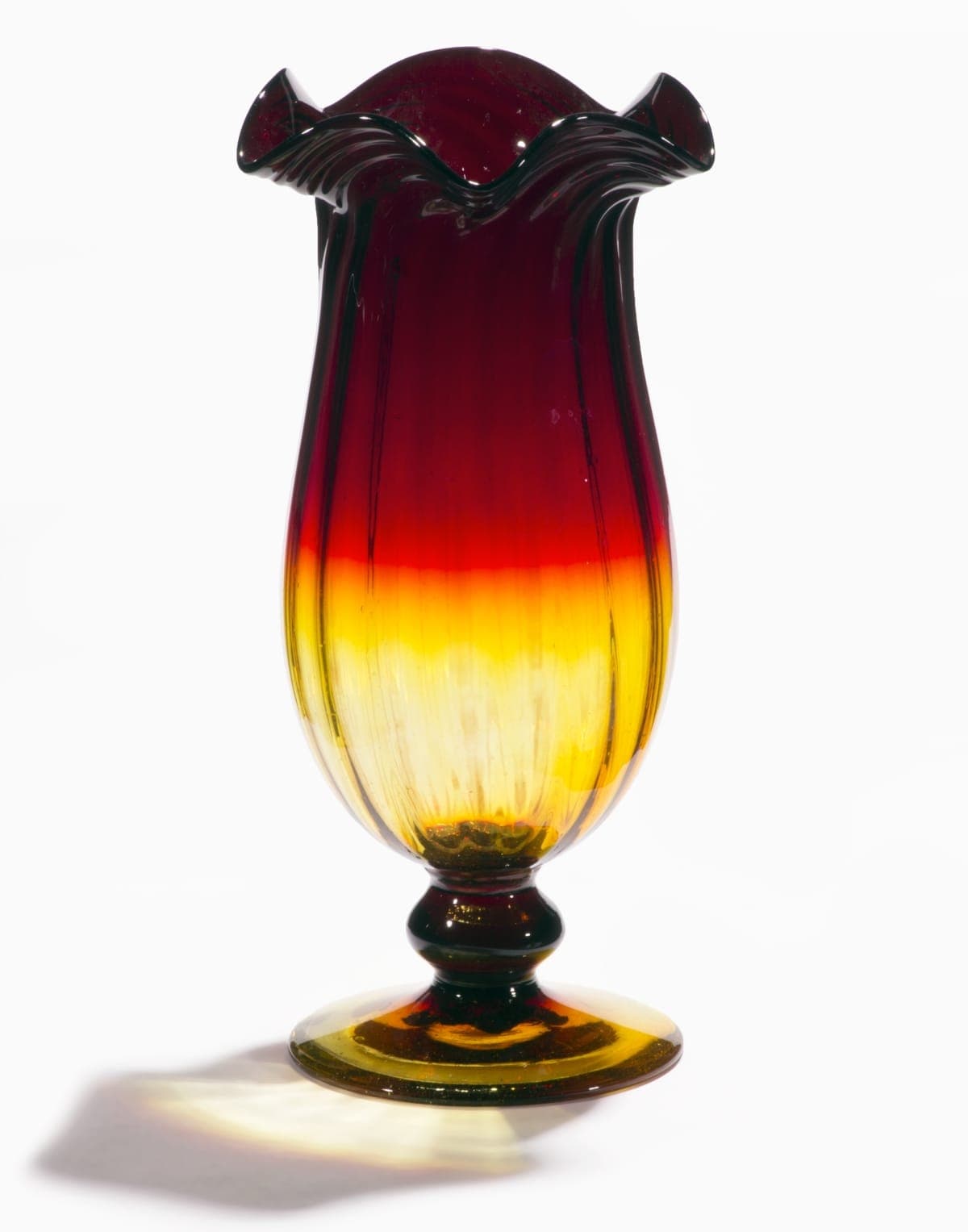 Amberina Vase, 1910-1920