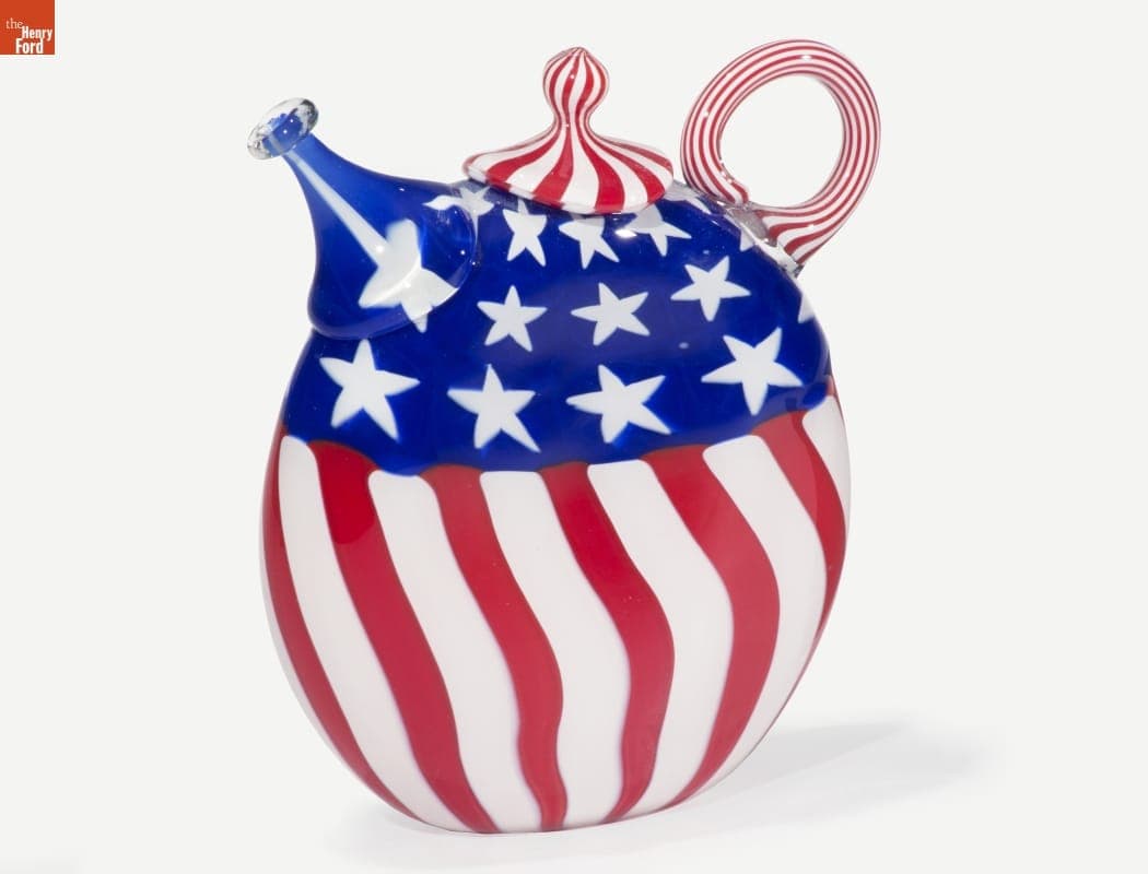 "RetroStuff, Stars & Stripes Teapot" by Richard Marquis, 1997