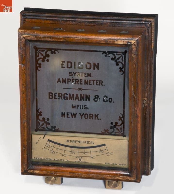 Bergmann & Company Edison System Ampere Meter, circa 1889