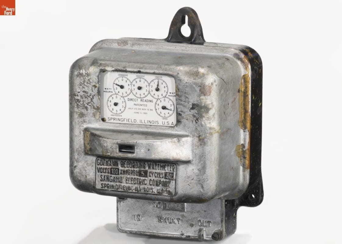Sangamo Electric Company Gutmann Type B Wattmeter,  1901-1903