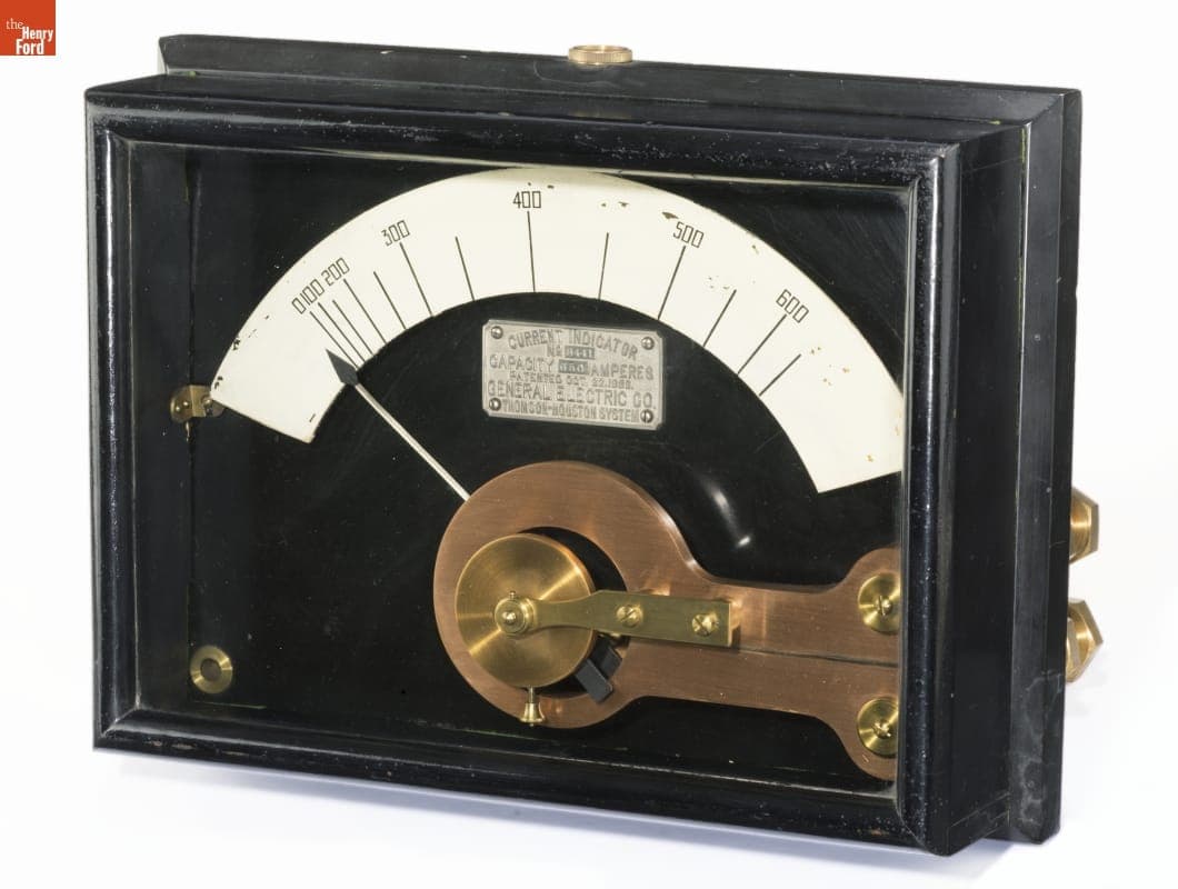 General Electric Thomson Houston Current Indicator, Used by the Buffalo Bolt Company, 1892-1895