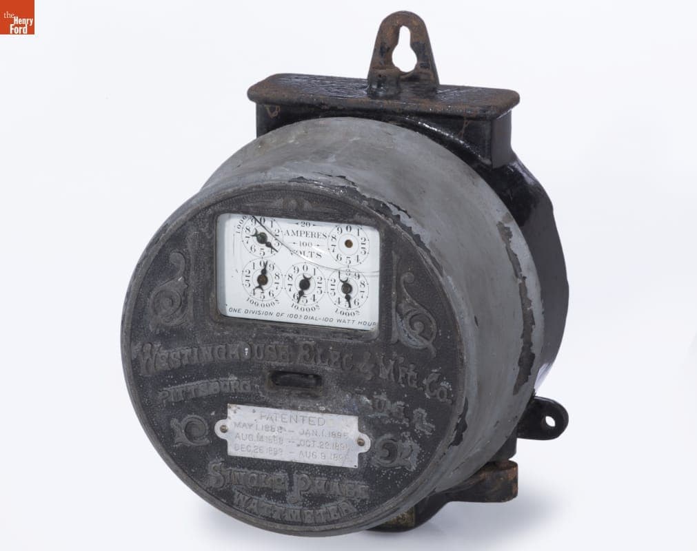 Westinghouse Round Type Wattmeter, 1902