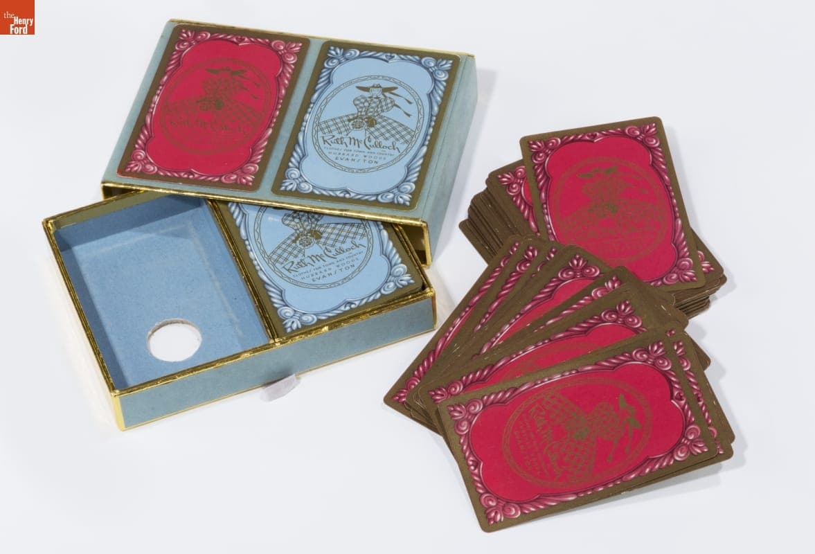 Set of Playing Cards Advertising the Ruth McCulloch Stores, 1950-1960