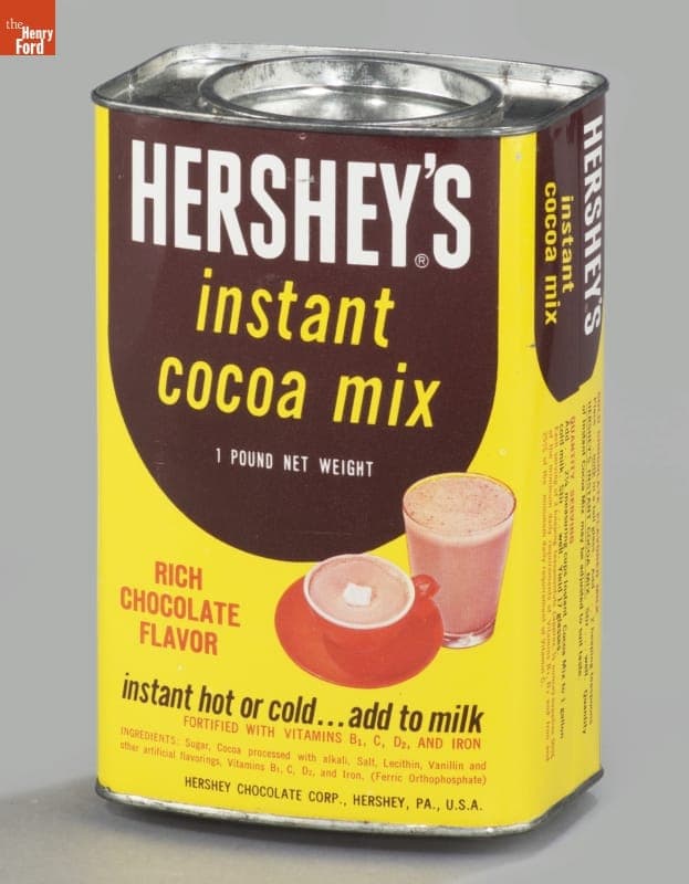 Hershey's Instant Cocoa Mix Tin, circa 1971