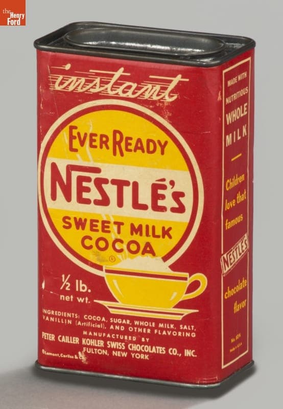 Nestle's Ever Ready Sweet Milk Cocoa Container, circa 1945
