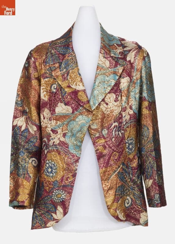 Metallic Floral Jacket, Worn by Janet Visner Kozlowski, 1969