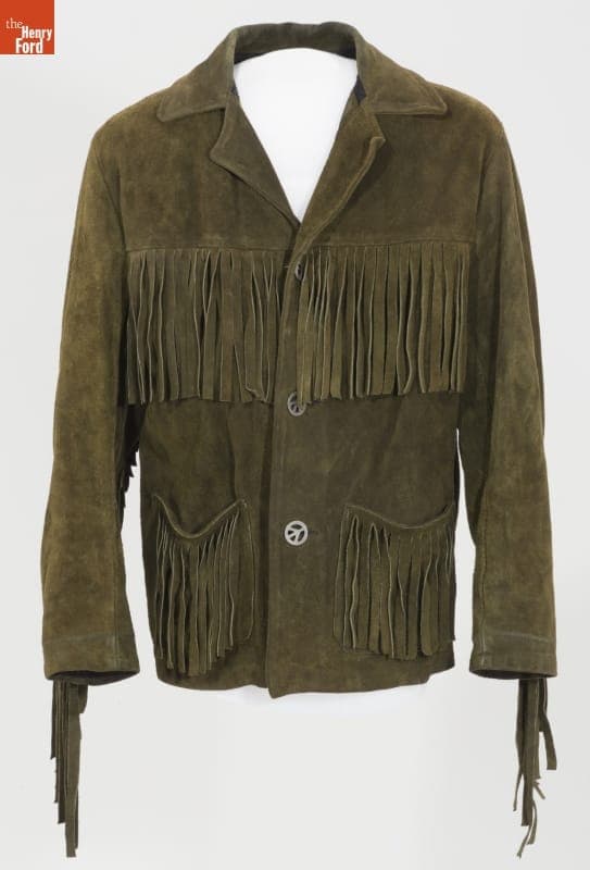 Jacket with Peace Symbol Buttons, 1967-1973