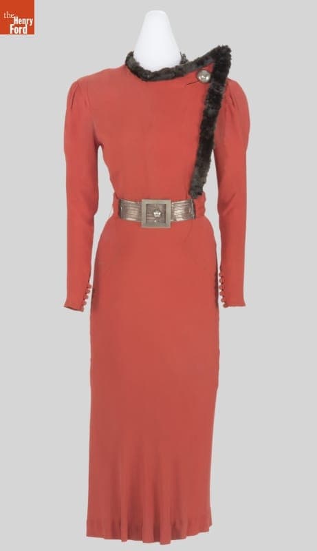 Day Dress, Worn by Augusta Denton Roddis, circa 1934