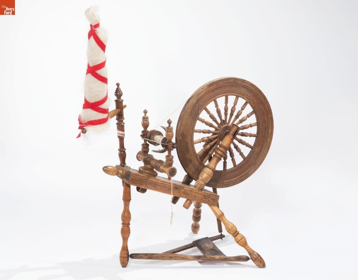Spinning Wheel, Used by the Howe Family, Sudbury, Massachusetts, 1800-1830