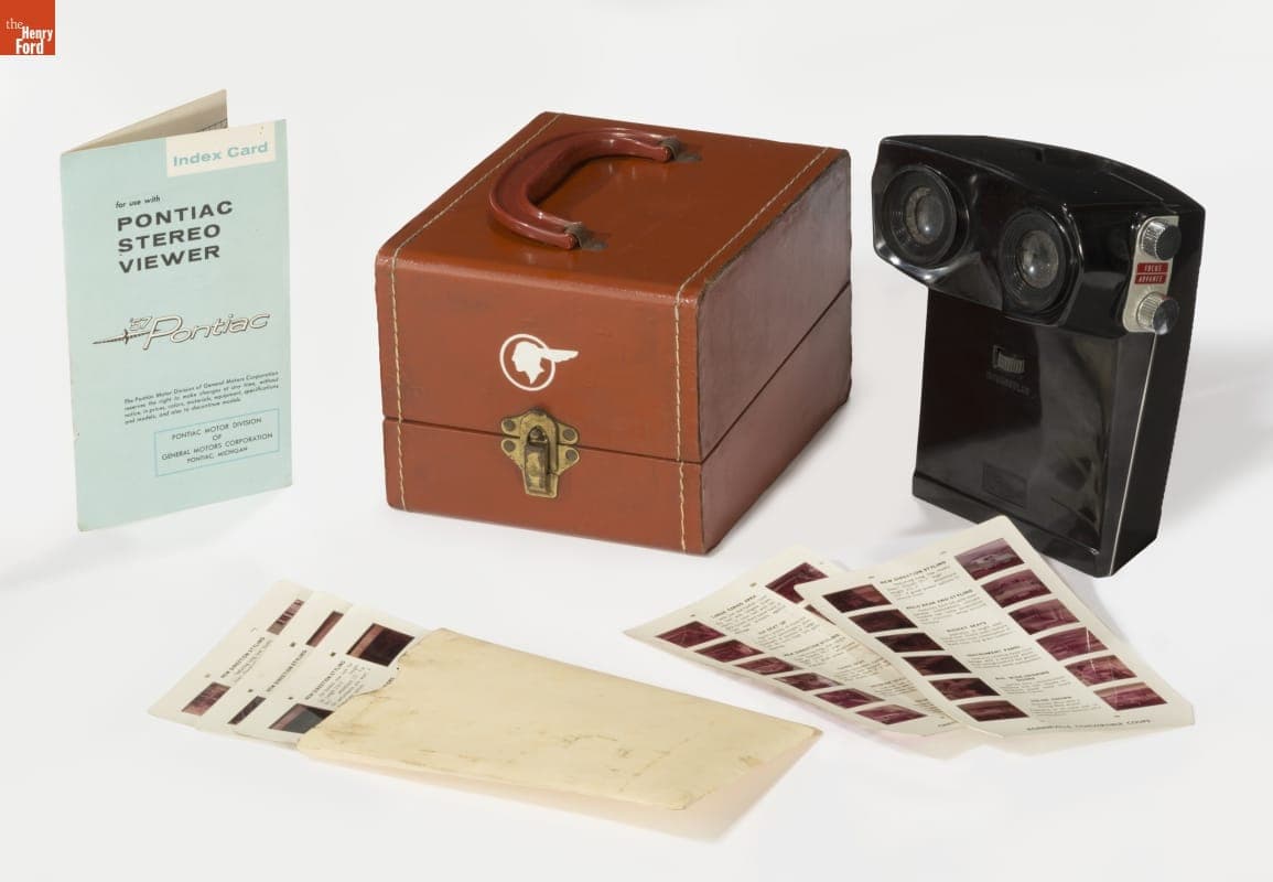 3D Stereo Viewer, General Motors Selling Aid for 1957 Pontiac Automobiles