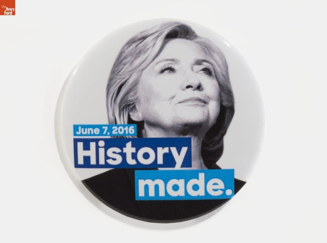 Hillary Clinton Campaign Button, 2016