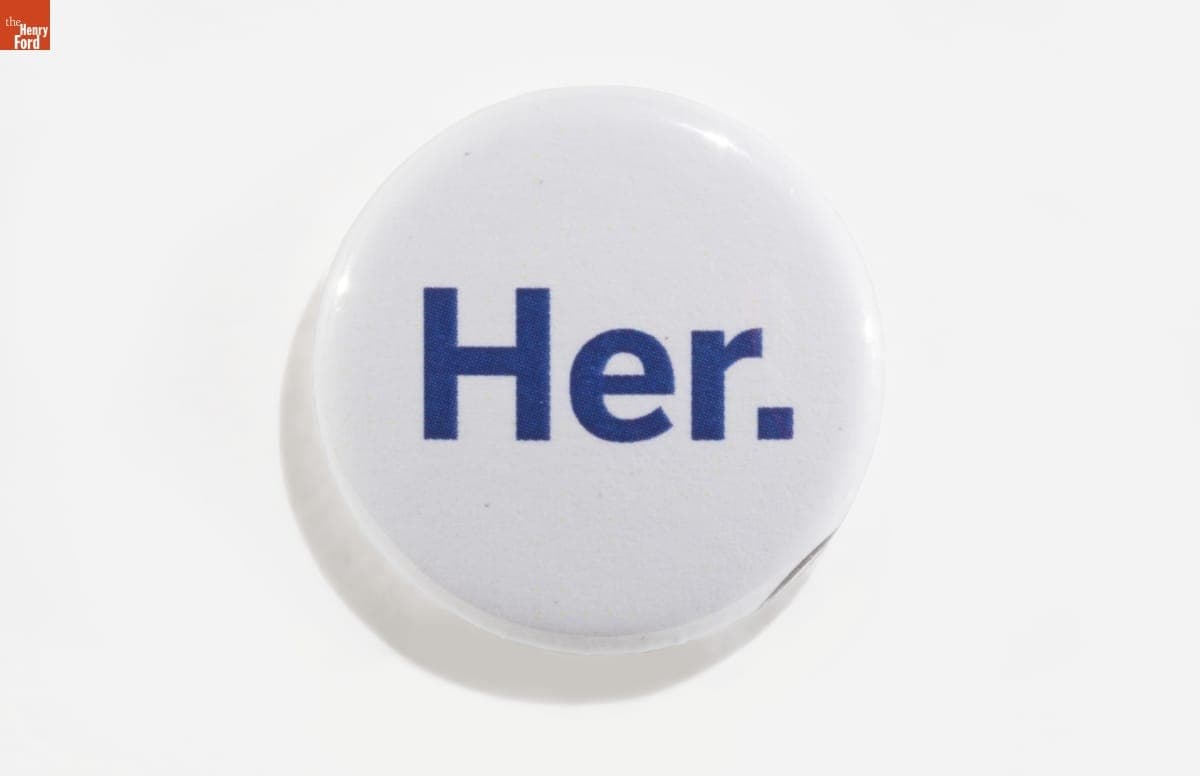 Hillary Clinton Campaign Button, 2016