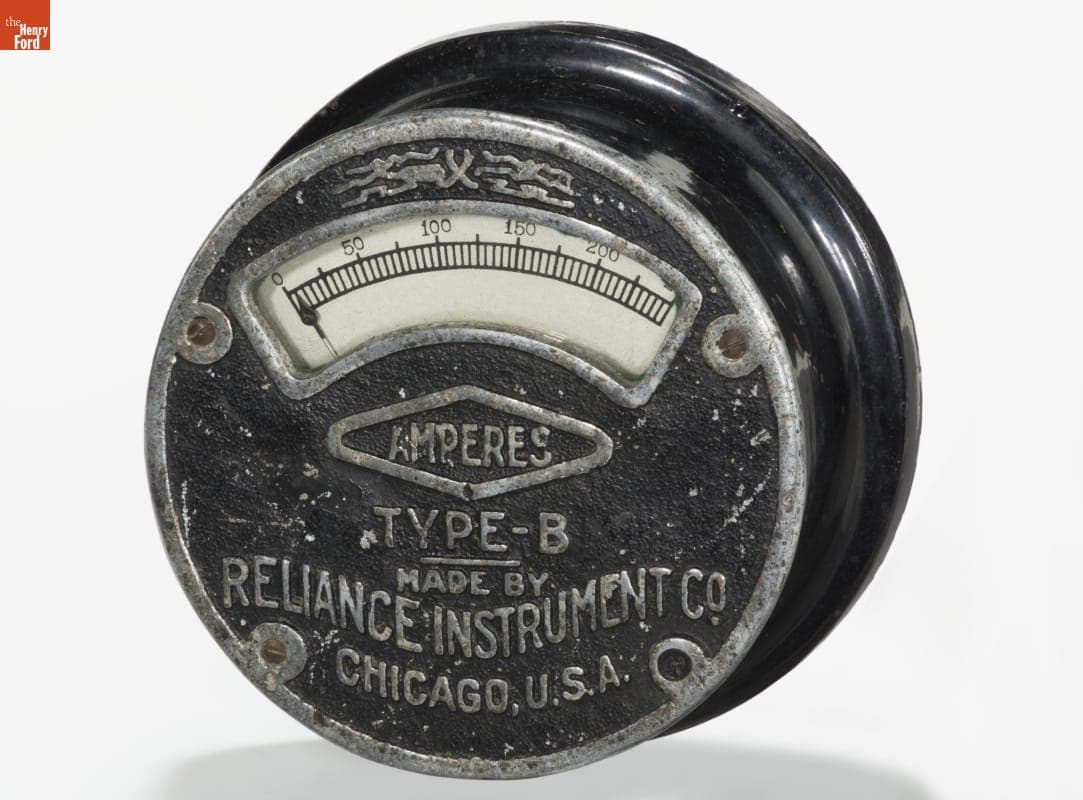 Reliance Instrument Company Type B Ammeter, circa 1911