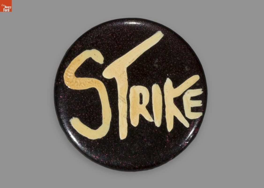 Button, "Strike," 1960-1979