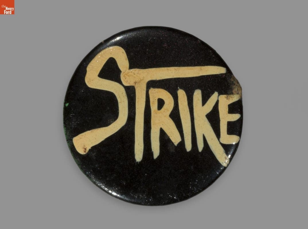 Button, "Strike," 1960-1979