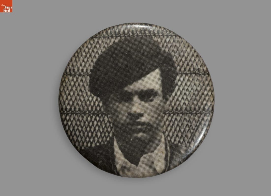 Button, Huey Newton, circa 1968