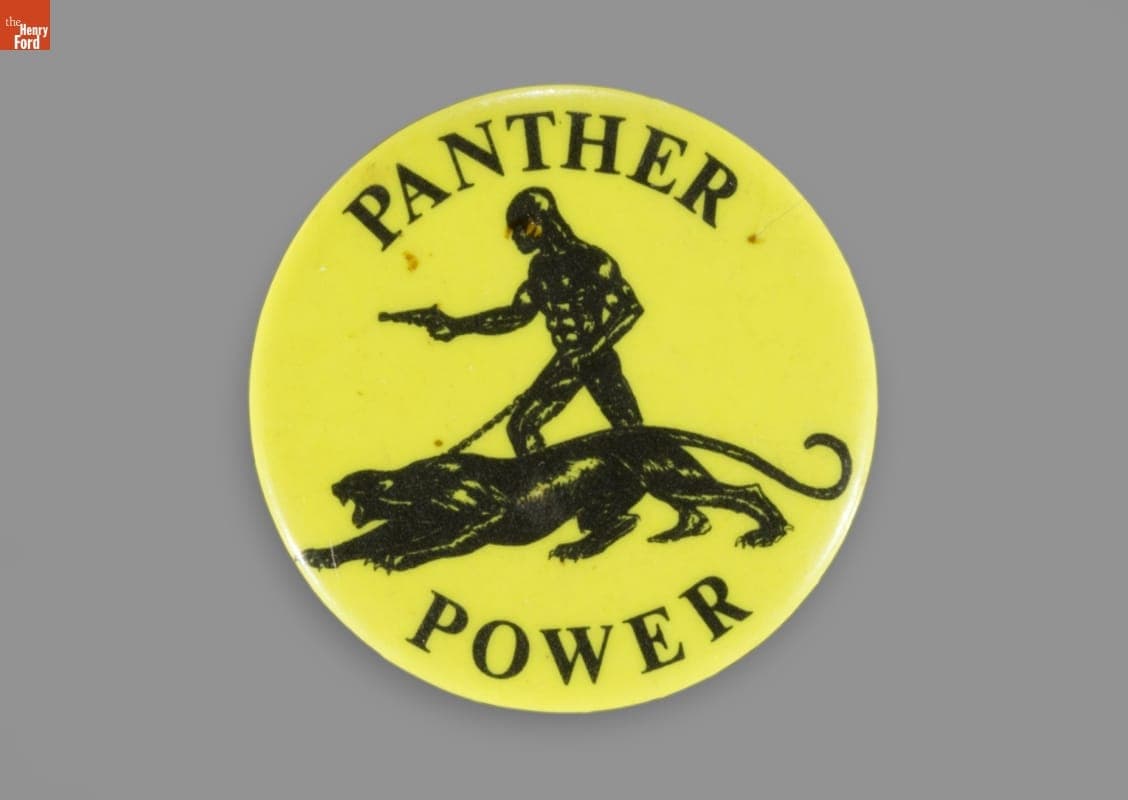 Button, "Panther Power," circa 1968