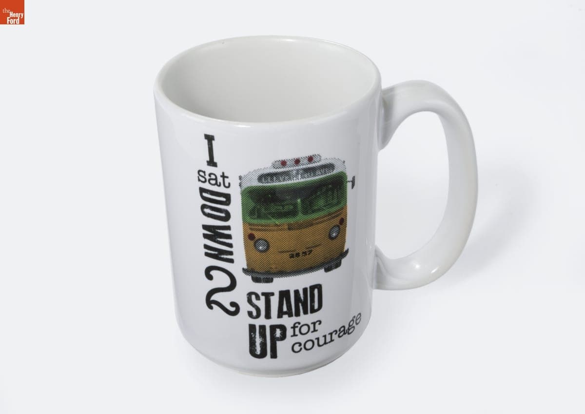 "I sat DOWN 2 STAND Up for courage" Mug, 2013