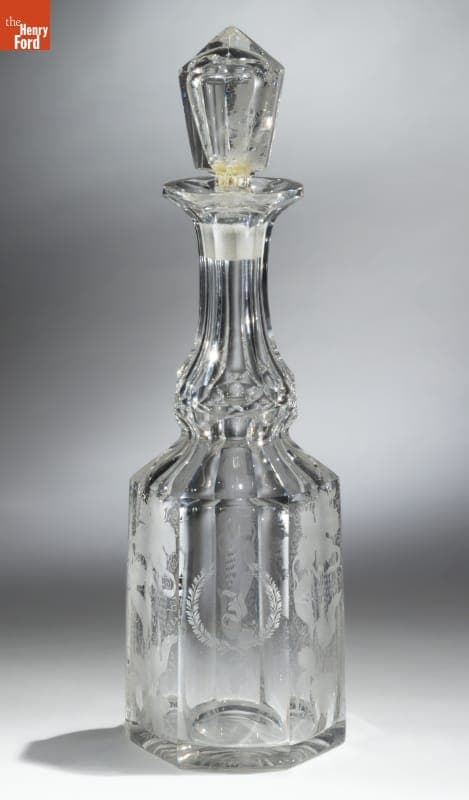 Decanter, Presented to Deming Jarves, circa 1858