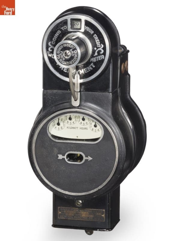 General Electric Type IP-5 Prepayment Wattmeter, 1916-1926