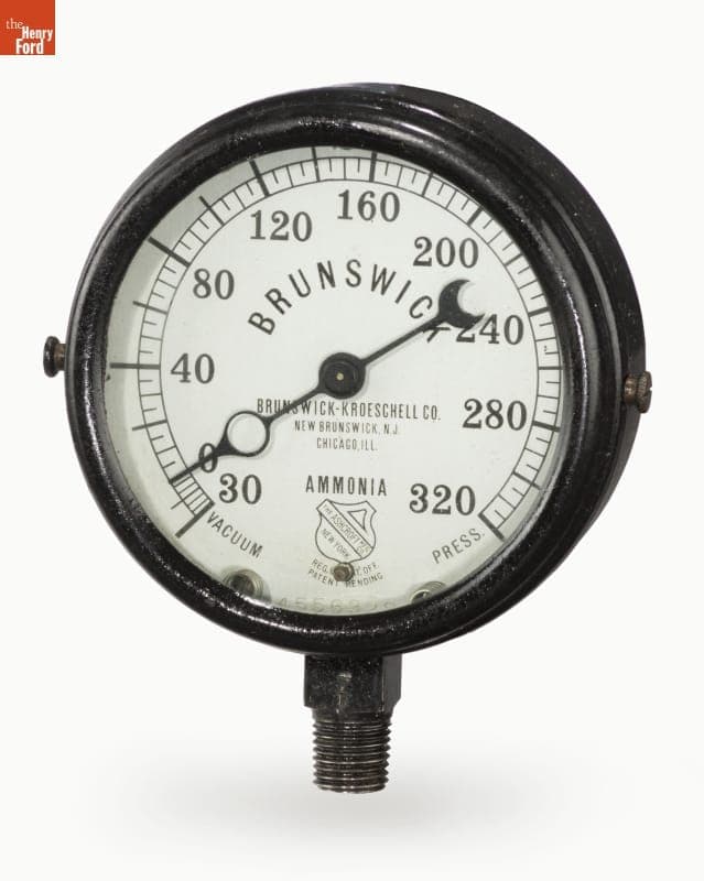Ammonia Vacuum Pressure Gauge, circa 1910