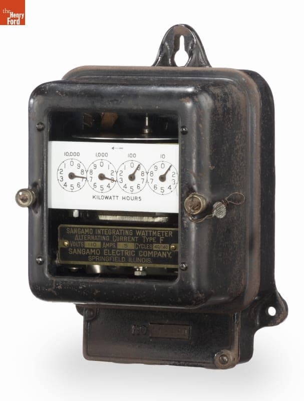 Sangamo Electric Company Type F Wattmeter, circa 1910