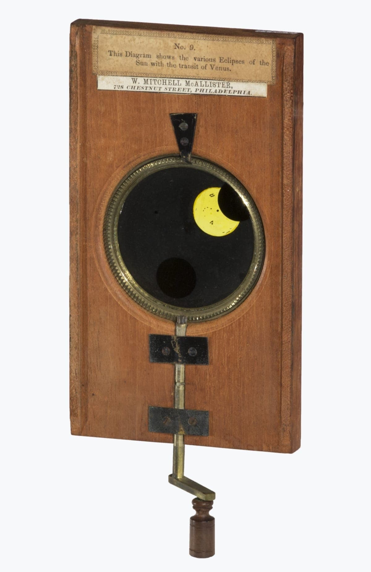 Lantern Slide, Solar Eclipses, 1872-1900