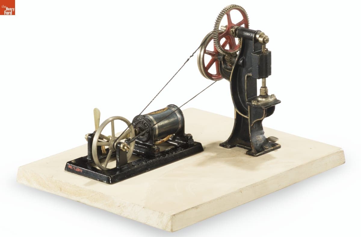 Martalex Toy Punch Press and Engine, circa 1920